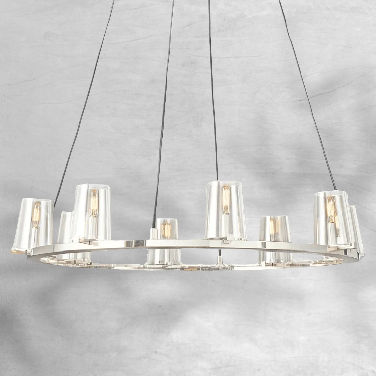 Prism Glass Round Chandelier 36"48"60"
