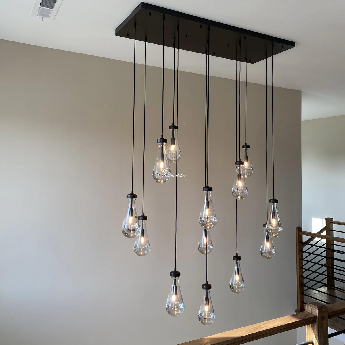 Raindrops Rectangle Chandelier