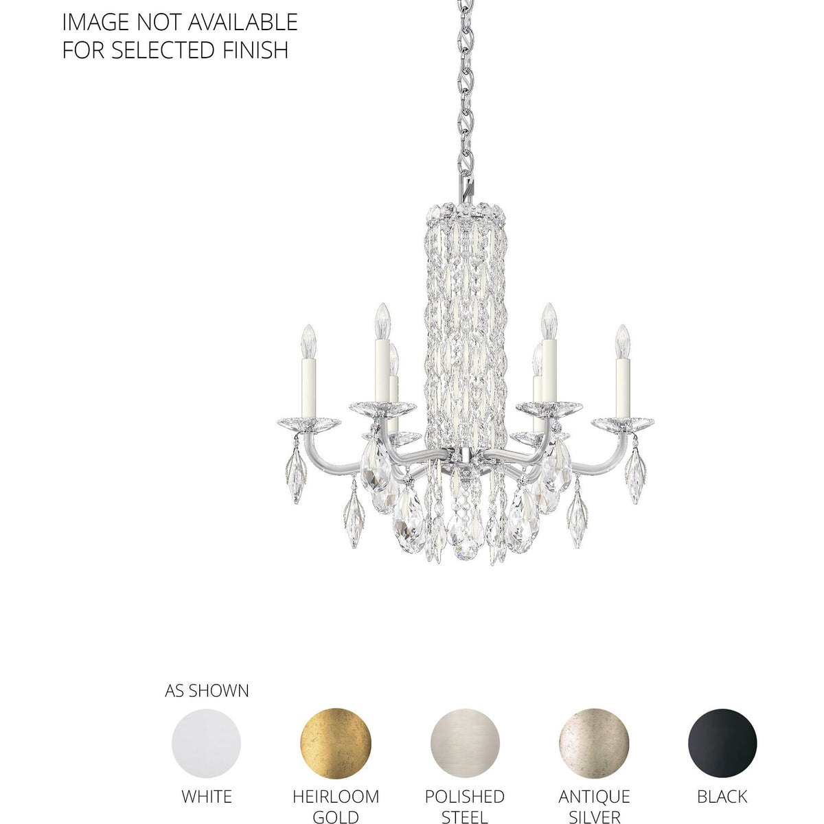 Siena 6-light Crystal Chandelier 24"
