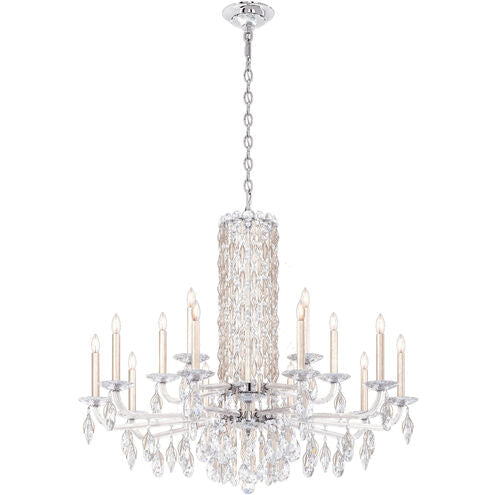 Siena Short Column Crystal Chandelier 41"