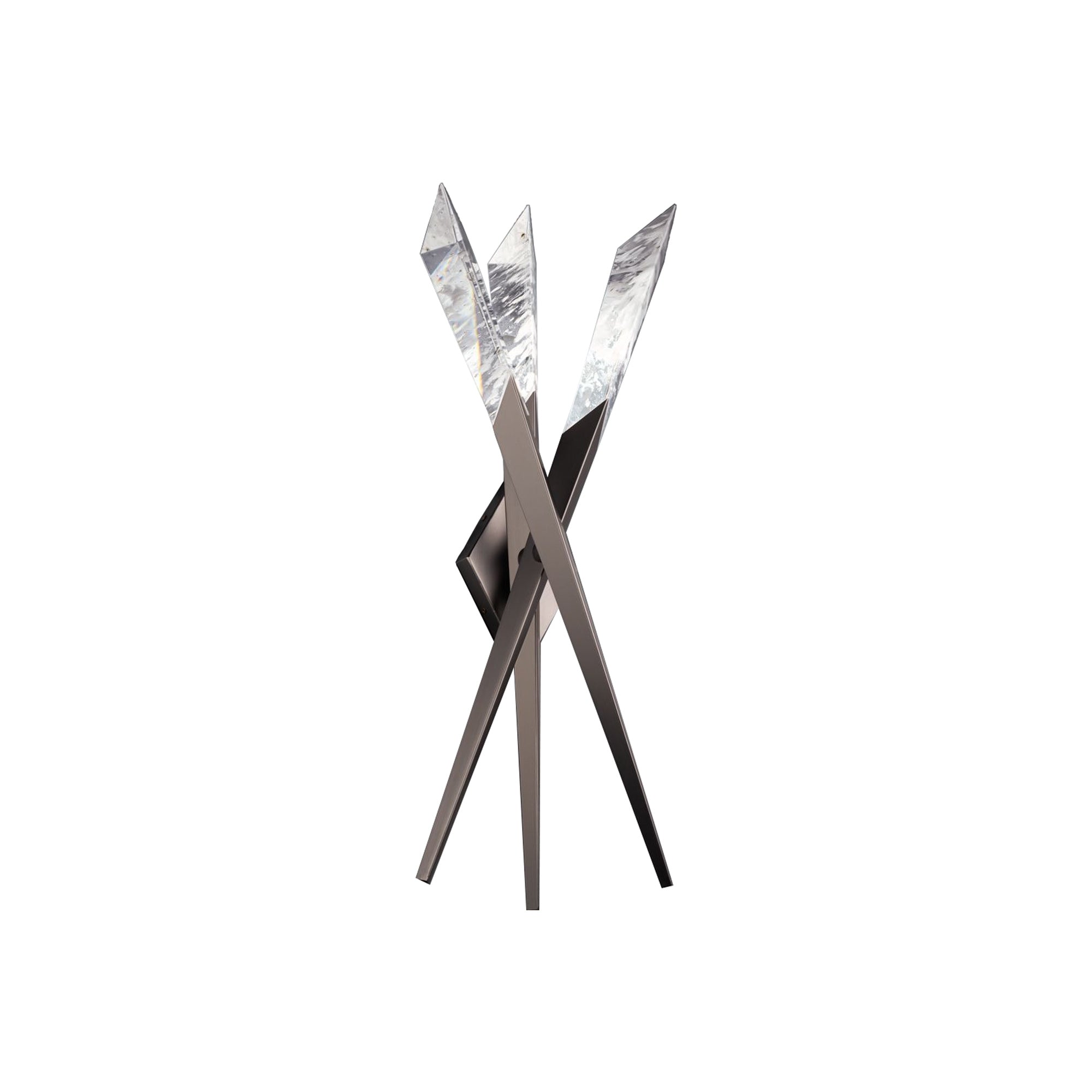 Solitude 3-Light LED Wall Light in Antique Nickel.