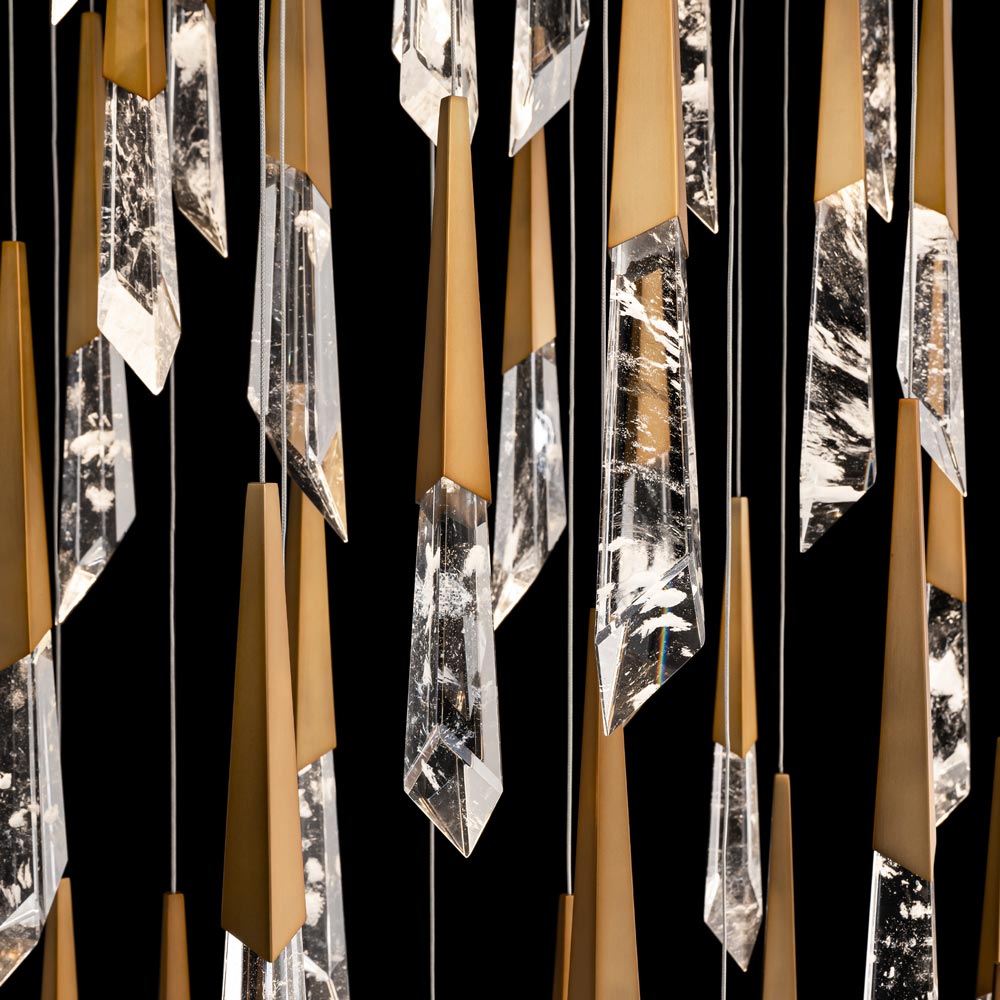 Solitude Square LED Multi Pendant Light in Detail.