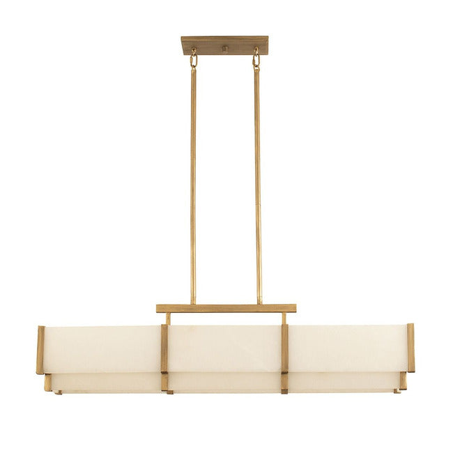 Coralline Alabaster Linear Chandelier