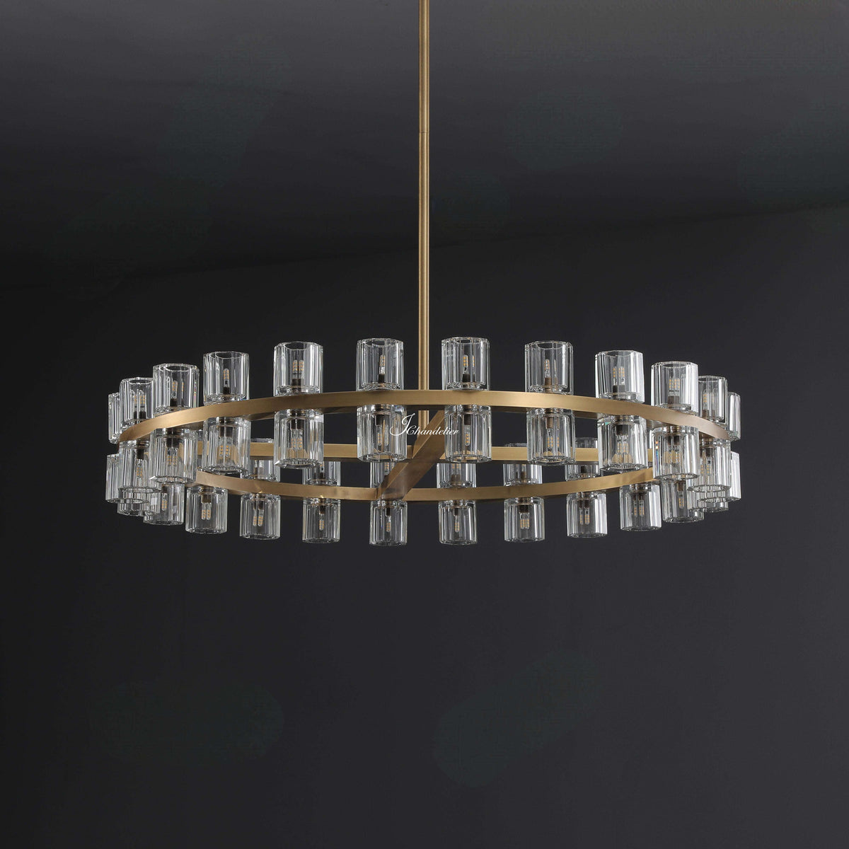 Auraline Crystal Round Chandelier 36", 48"