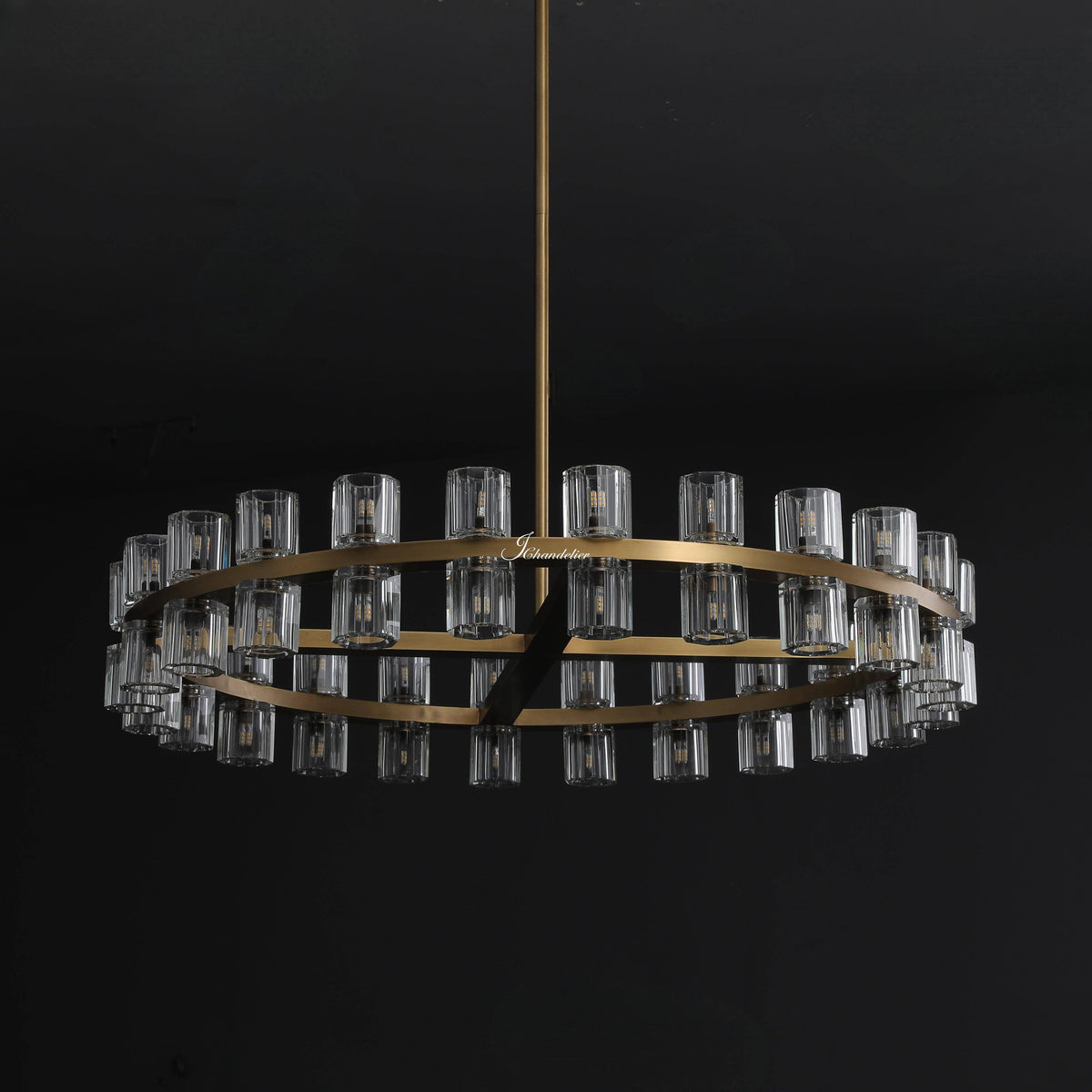 Auraline Crystal Round Chandelier 36", 48"