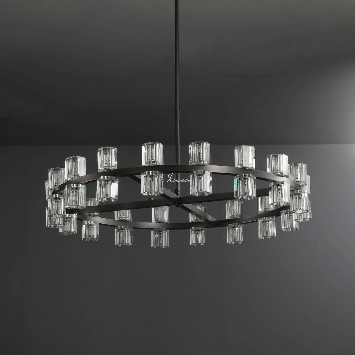 Auraline Crystal Round Chandelier 36", 48"