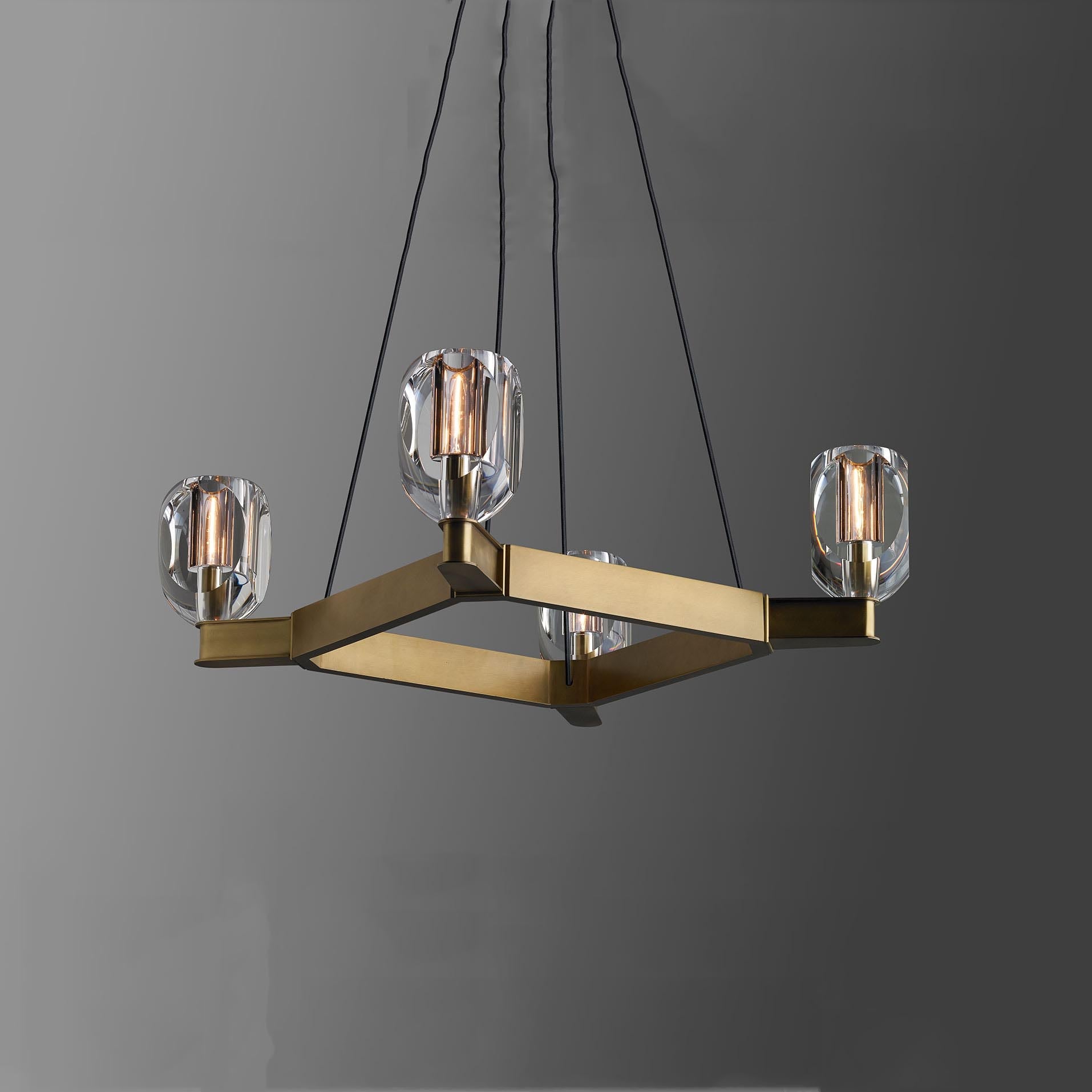 Canson Circular Modern Chandelier 4 Lights