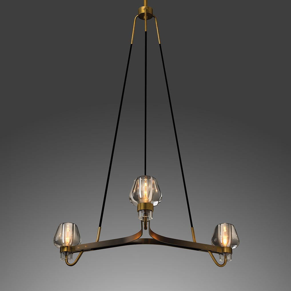 Galad Contemporary Crystal Chandelier 3-light