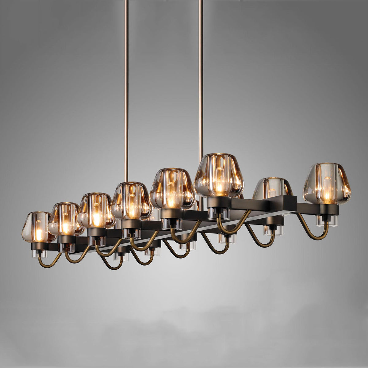 Galad Contemporary Crystal Linear Chandelier