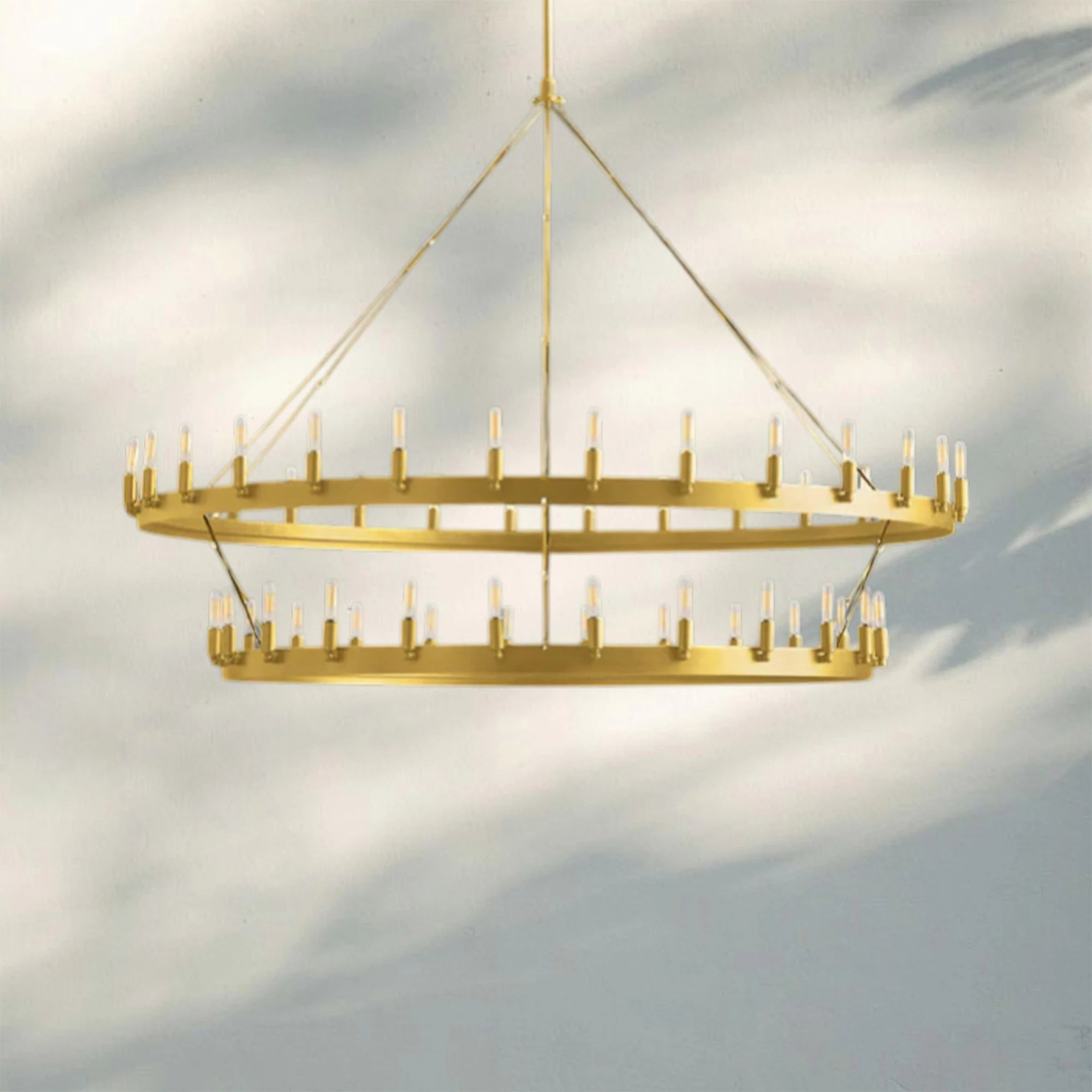 Camina Vintage Filament 2-Tier Chandelier