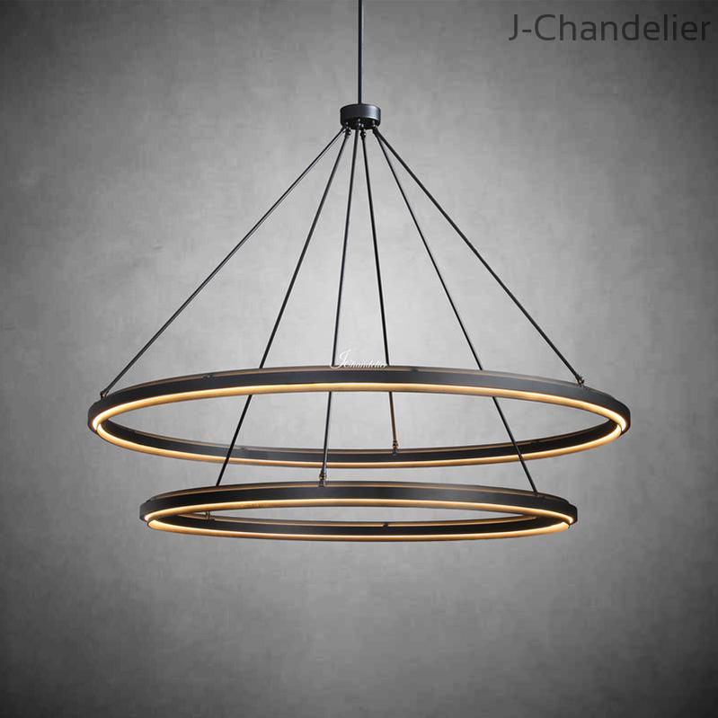 Peral Two-Tier Round Chandelier 60"
