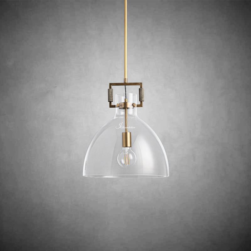 Machine Glass Cloche Pendant 10″ 14″ 18″