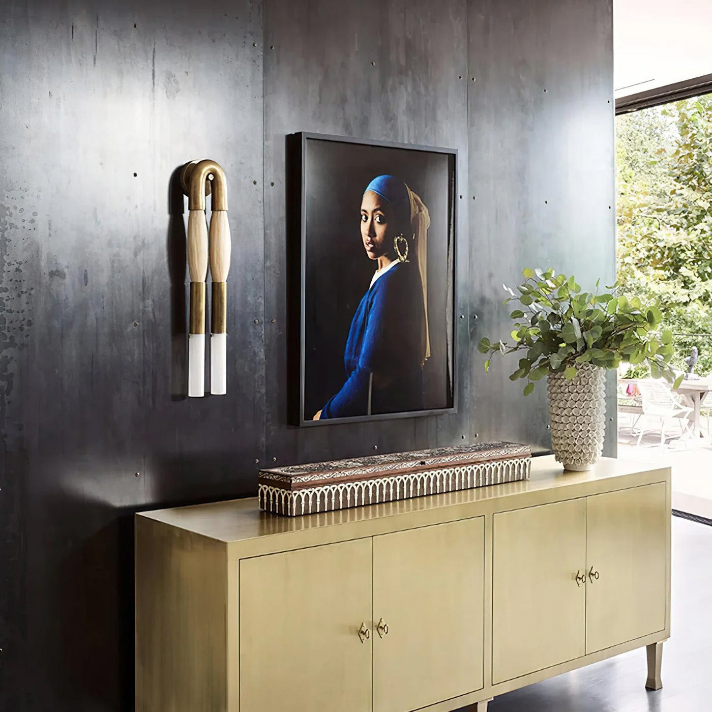 Double Head Antonia Horsehair Sconce