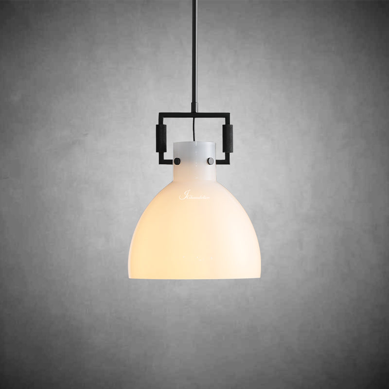 Miranda Modern Milk Glass Pendant Light