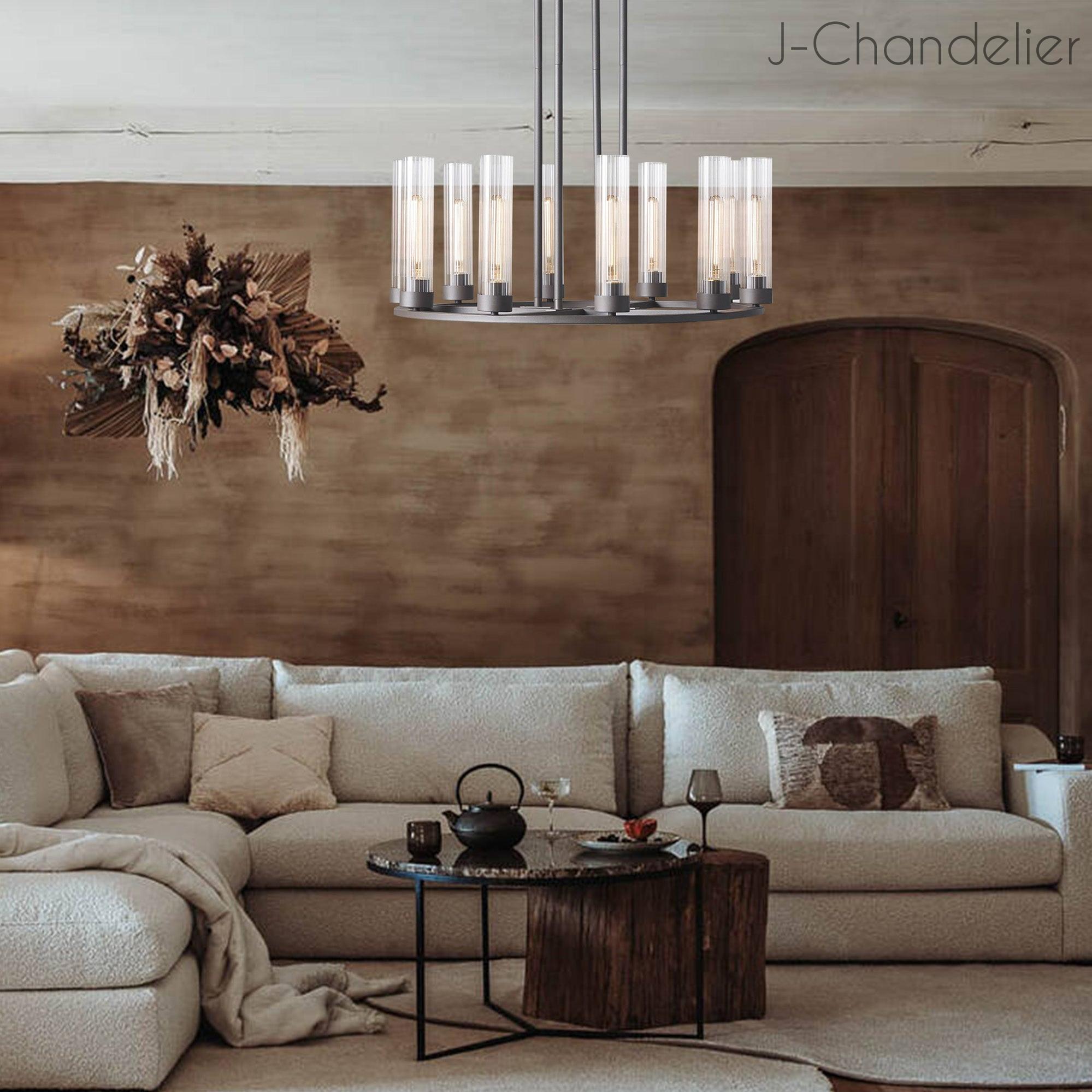 Andreas Round Chandelier 10/12 Light