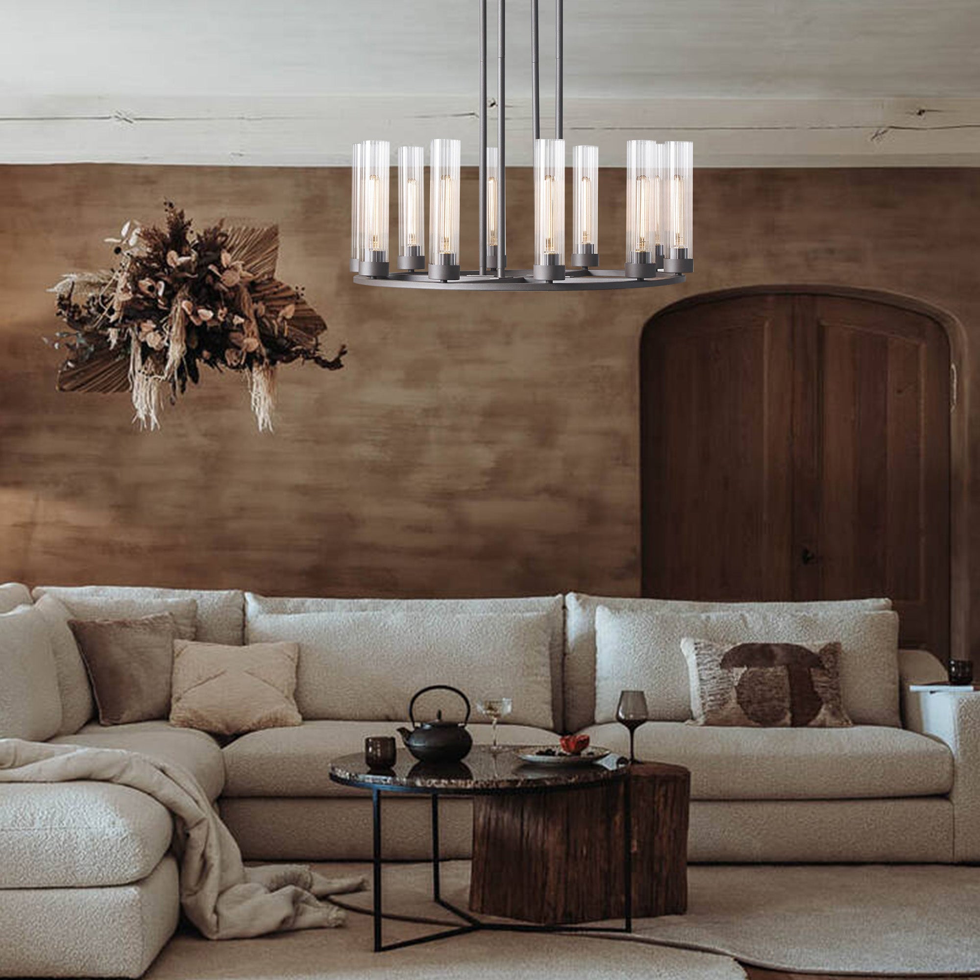 Andreas Round Chandelier 10/12 Light