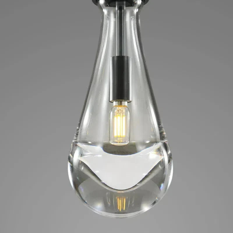 Raindrop 2-Light Cord Round Chandelier