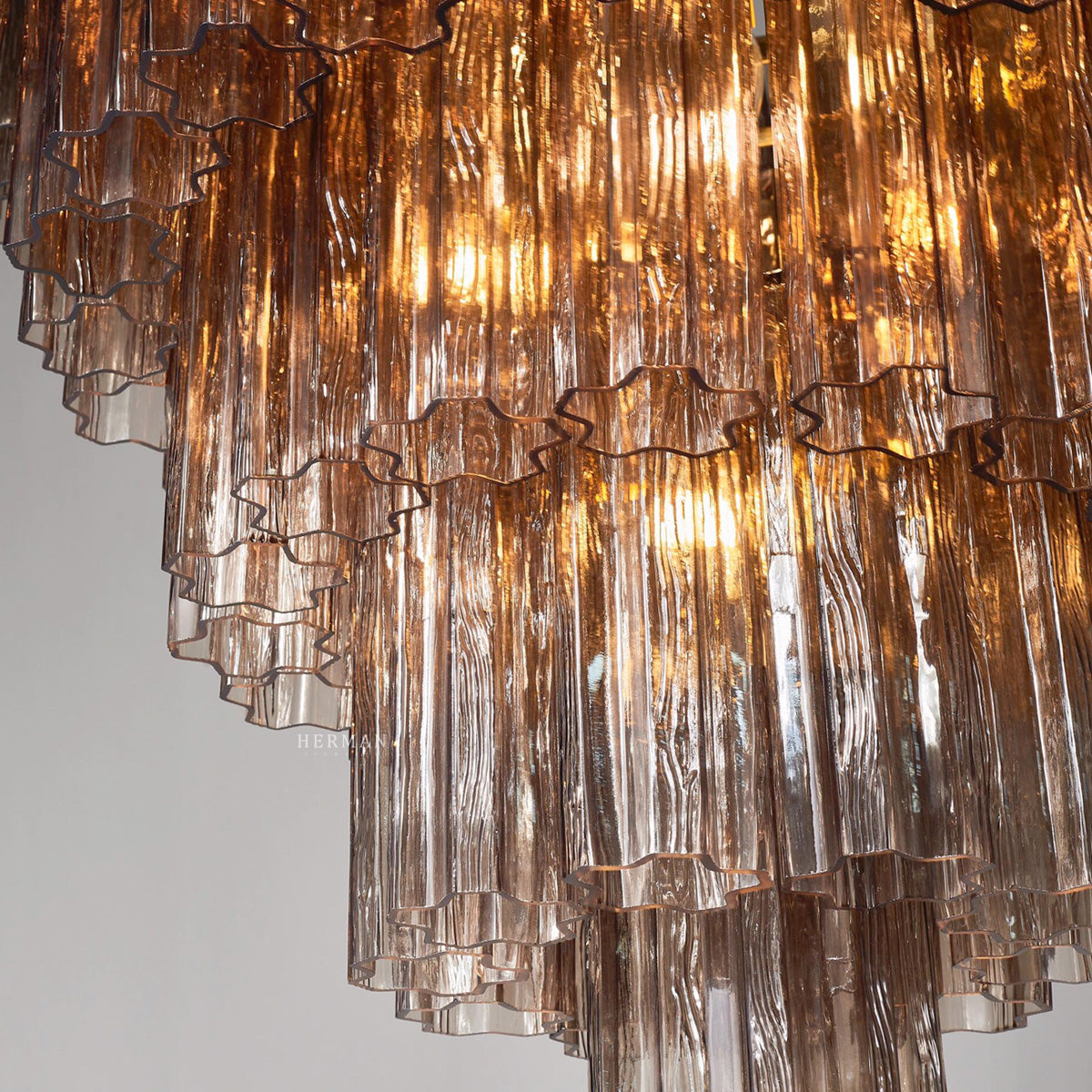 Murano Chandelier – 78 tubes – Smoked