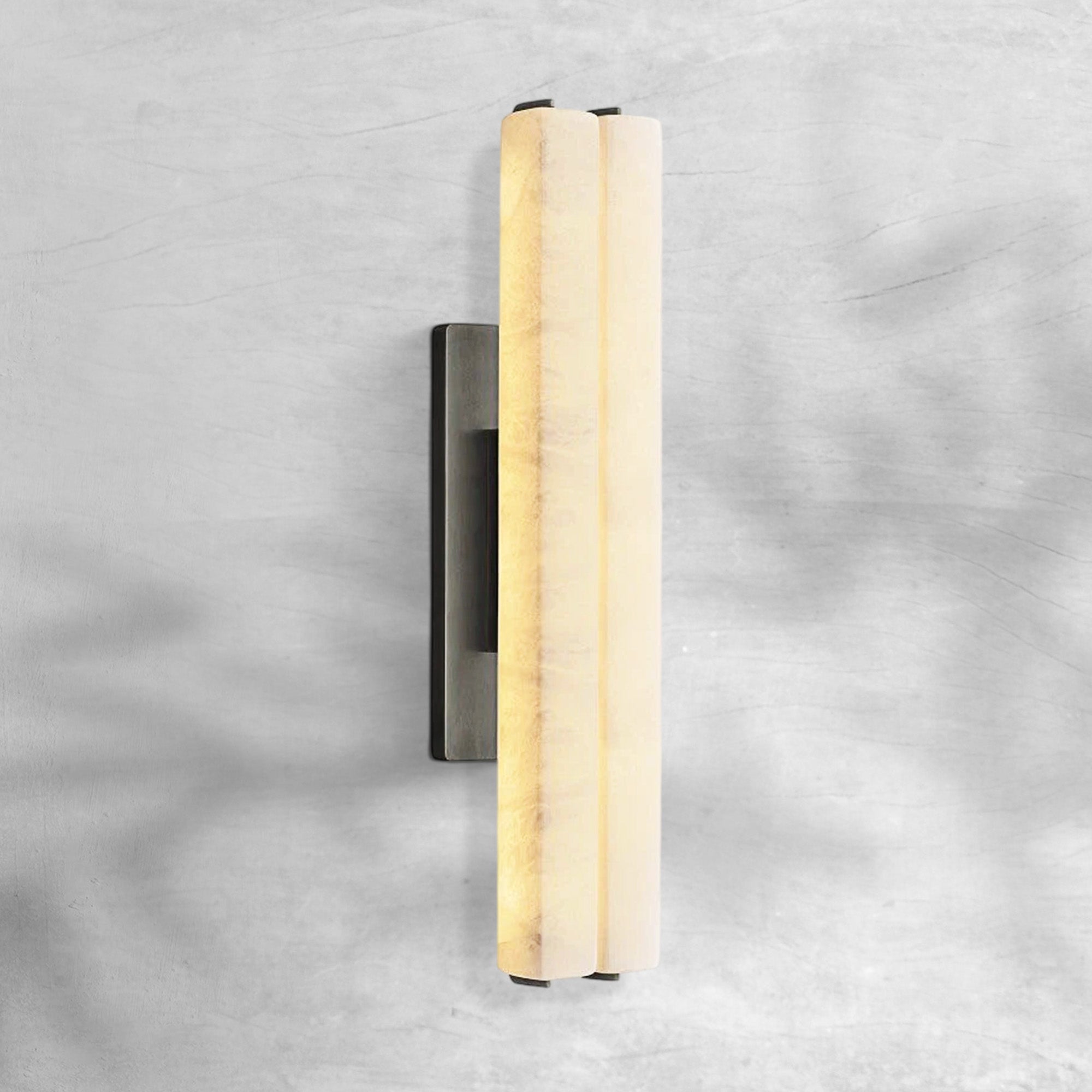 Auduban Alabaster Double Sconce