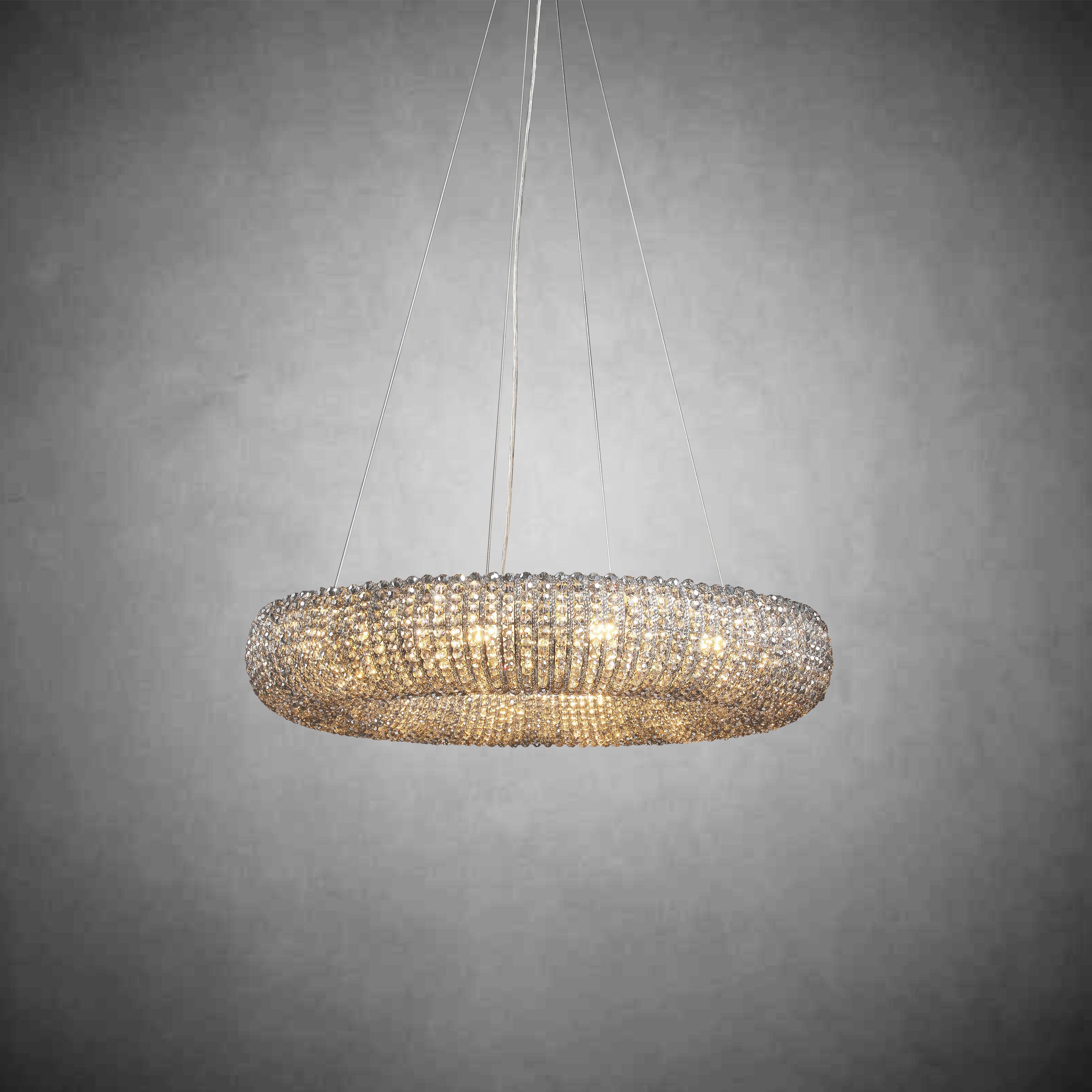 Halos Crystal Round LED Chandelier 32"41"59"72"