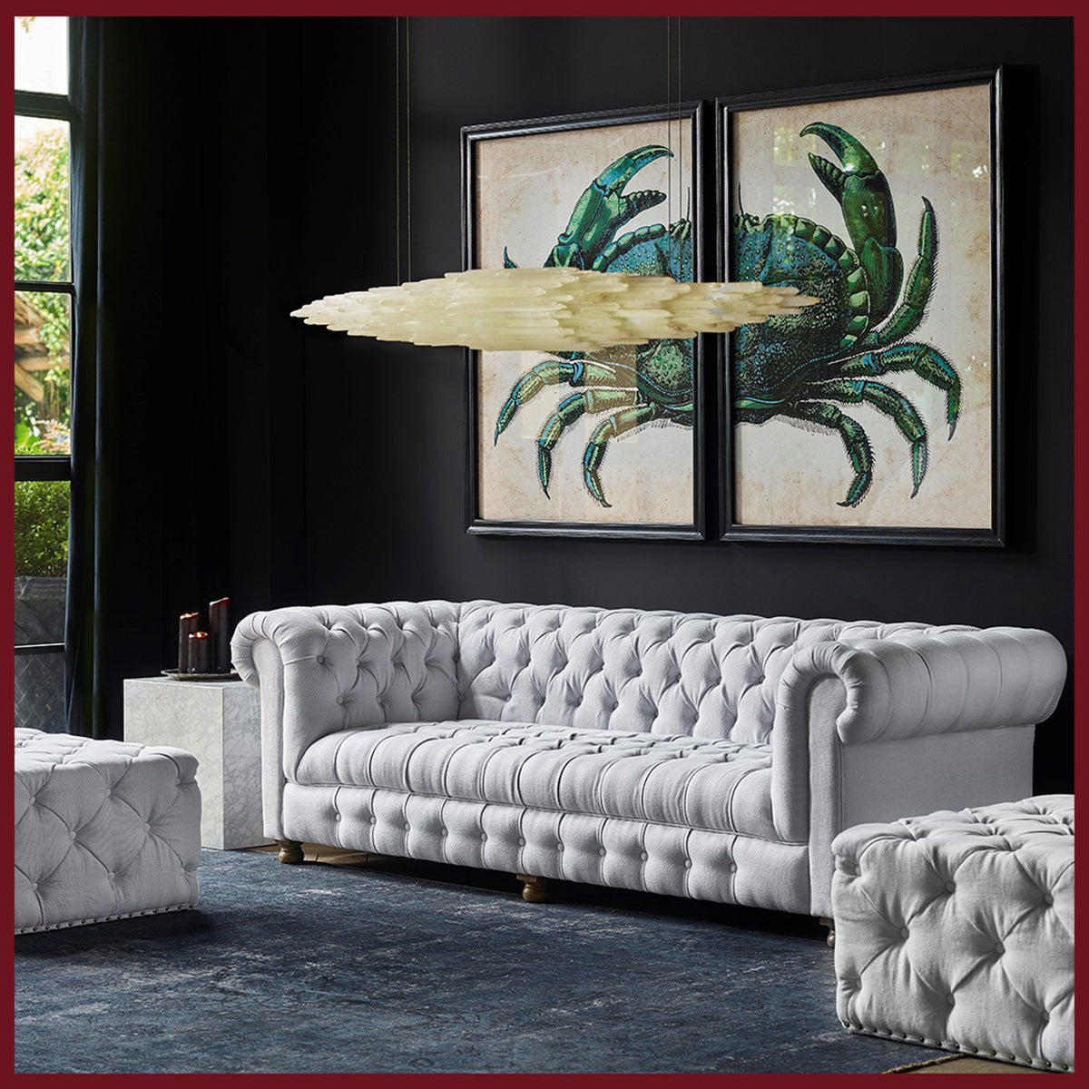 Selenine Medium Chandelier 59"W
