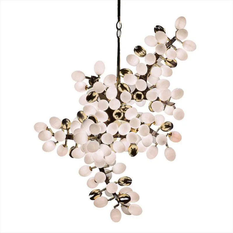 Pretty Grape Hanging Branch Chandelier Over kitchen Island - jchandelier