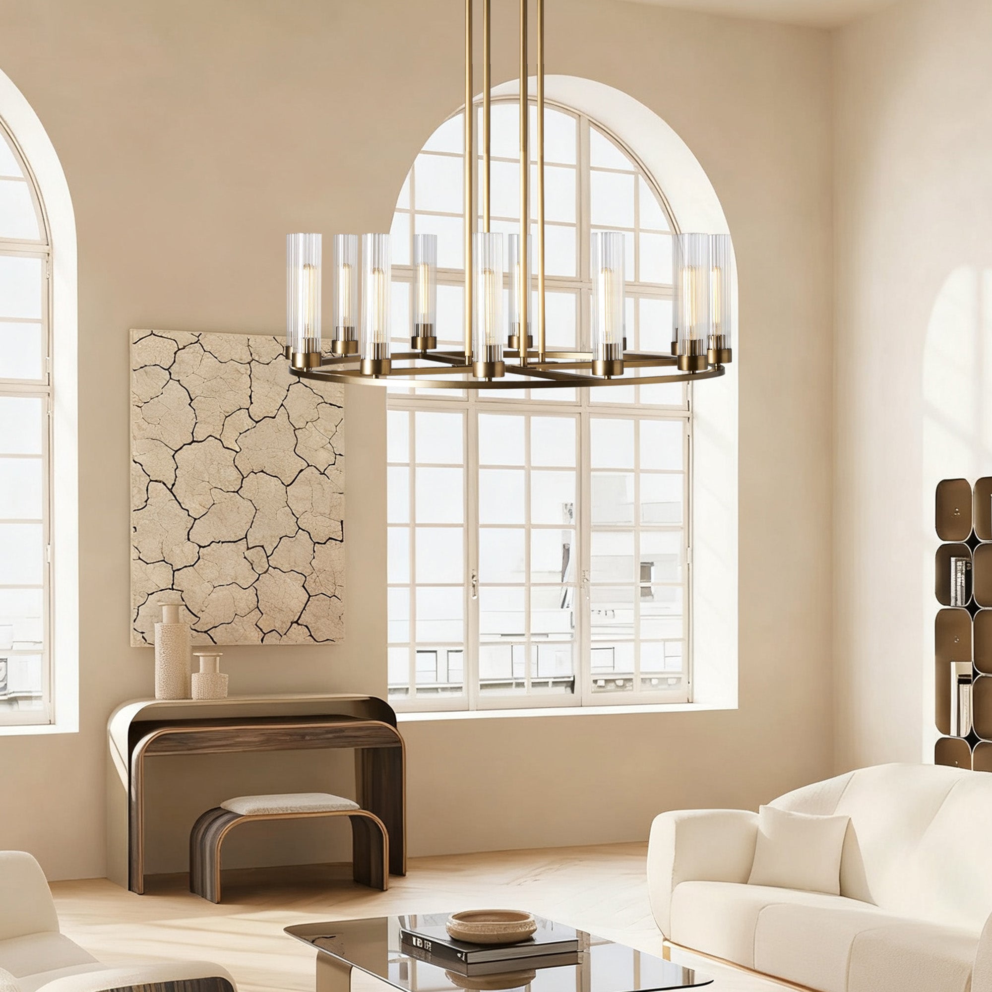 Andreas Round Chandelier 10/12 Light