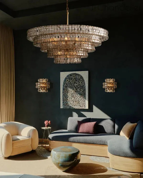 Ghiaccio Round Chandelier 24"36"48"60"