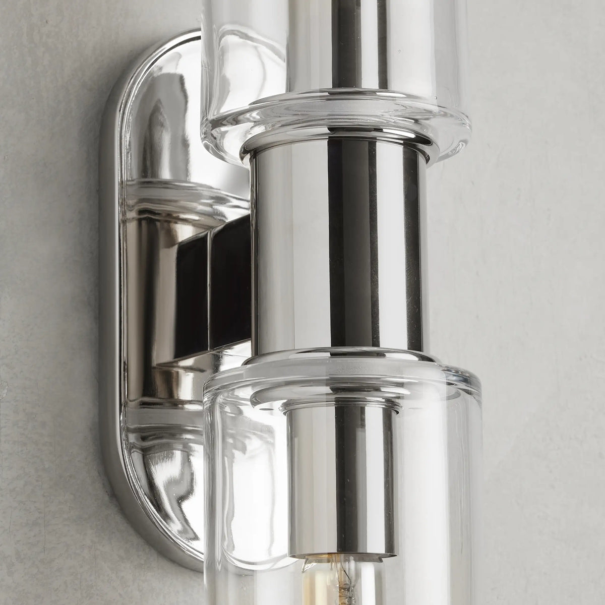 Harlin Clear Glass 2-Light Wall Sconce