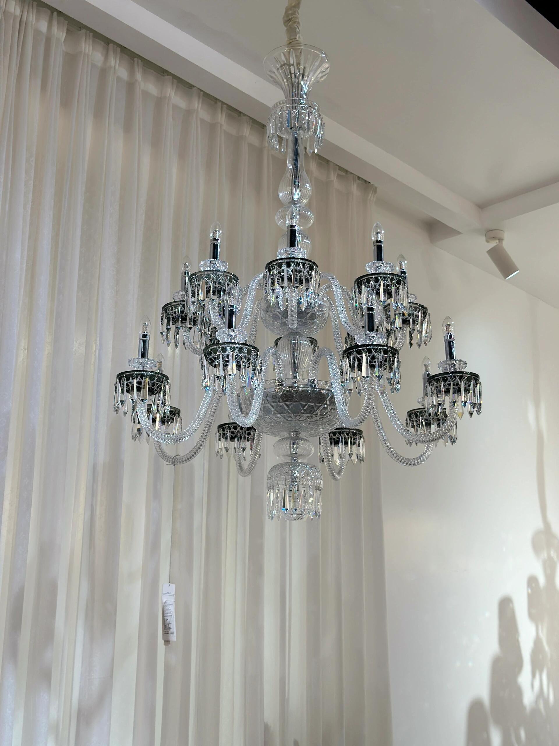 Elegant Crystal Chandelier in Italian Style for Bedroom and Living Room