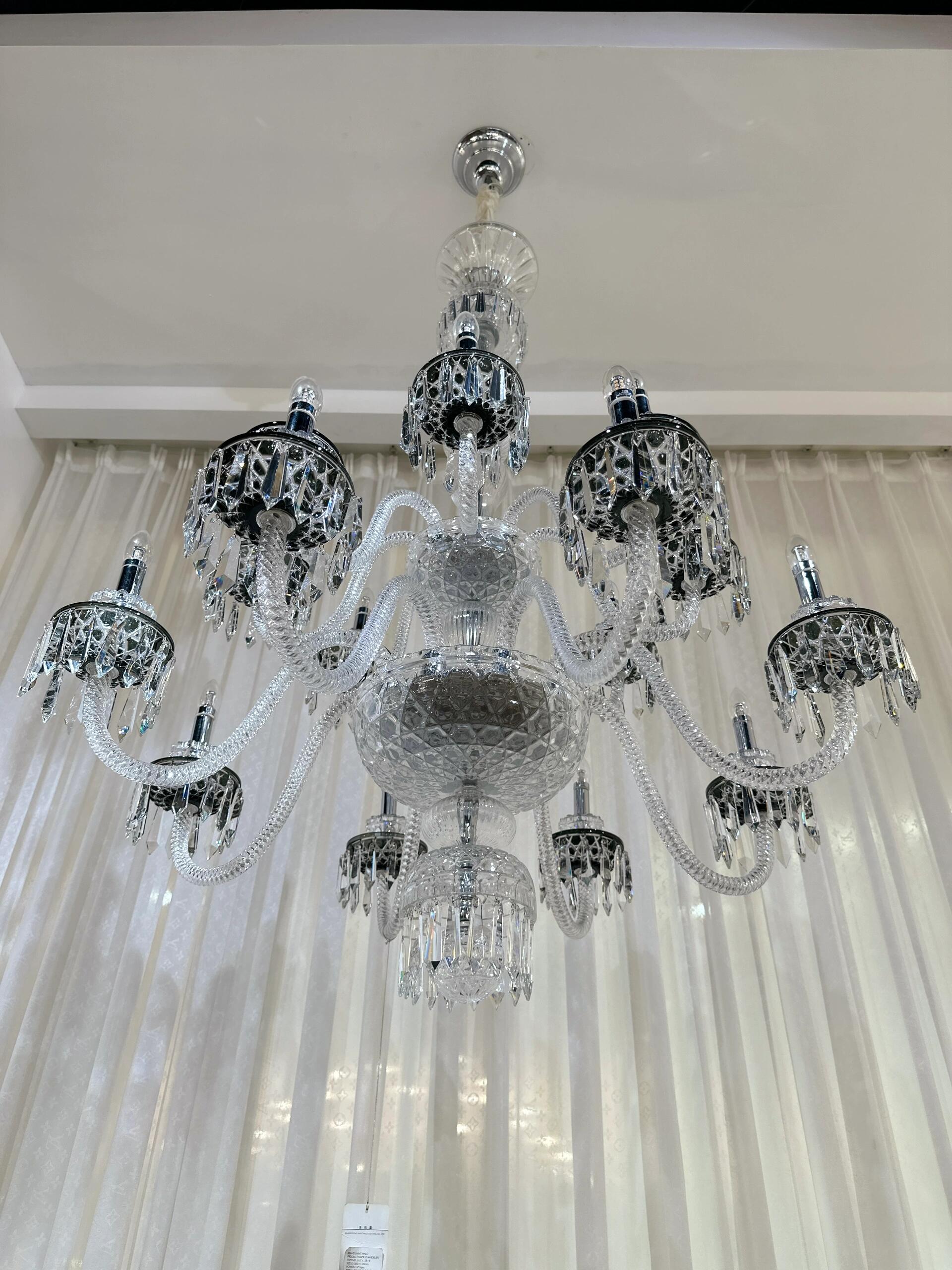 Elegant Crystal Chandelier in Italian Style for Bedroom and Living Room
