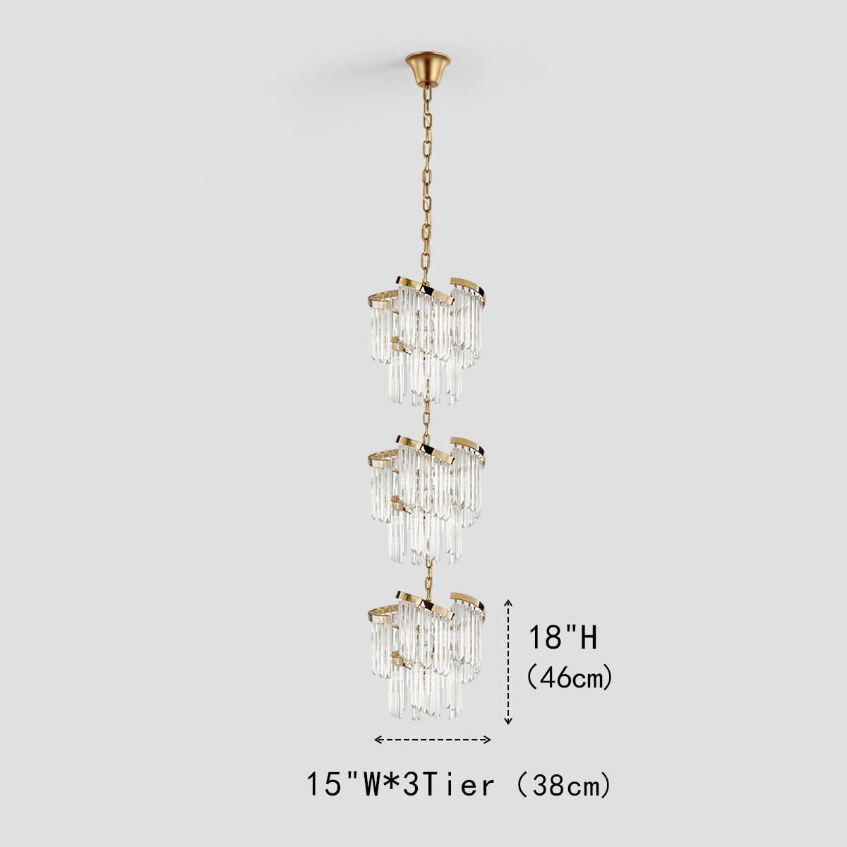Twin Palms Crystal Chandelier