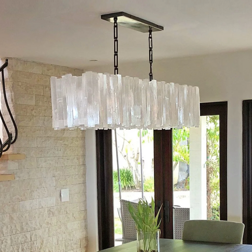 Selenine Rectangular Multi-Tier Chandelier