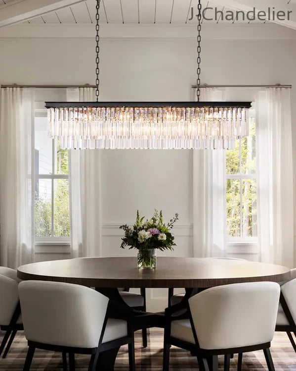 1920s Odaon Art Deco Rectangular Chandelier 40"