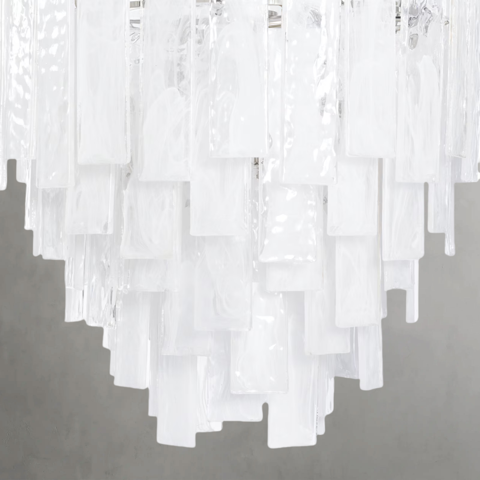 Tidelle Nickel Clear Glass Chandelier Small