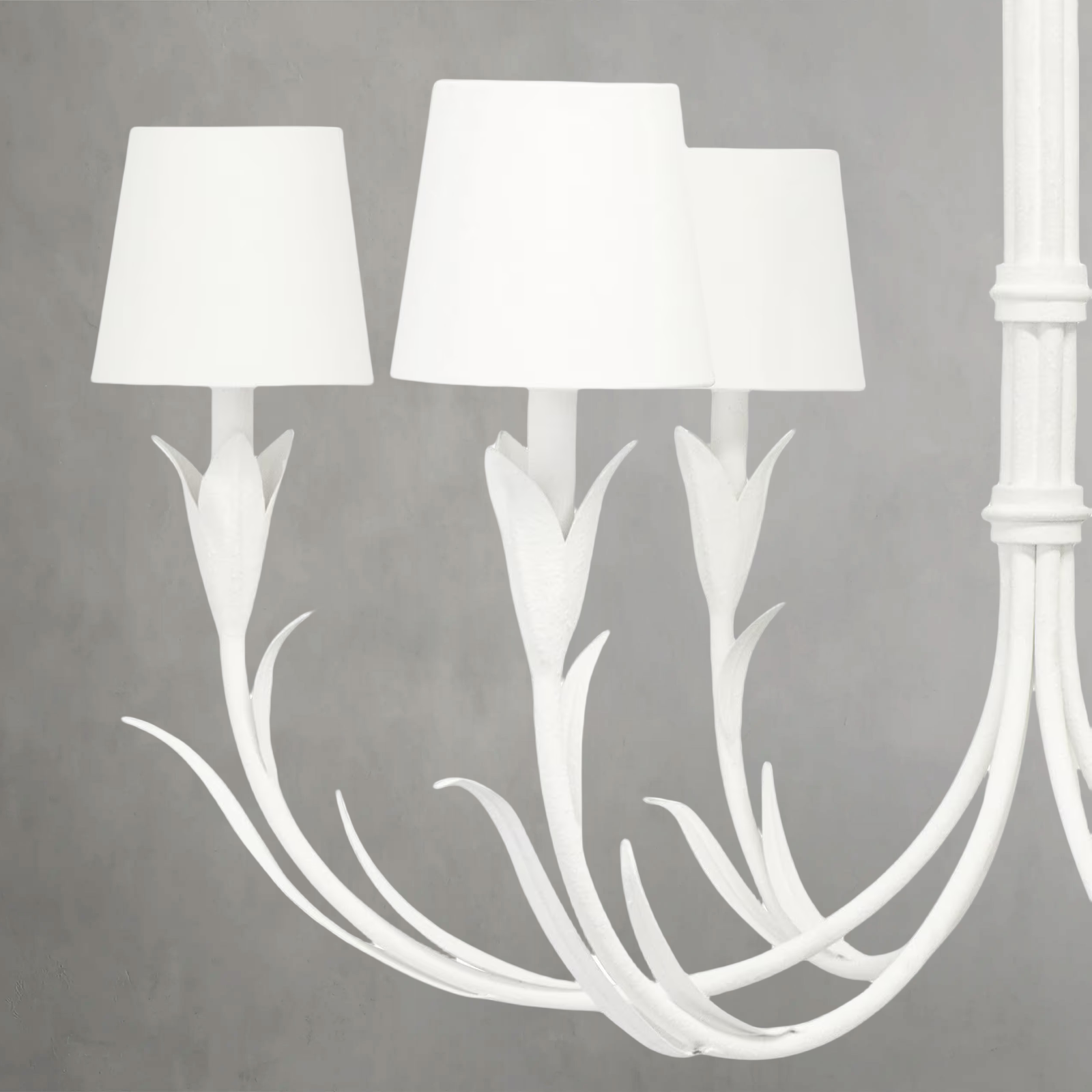 Fontara White Reed Chandelier