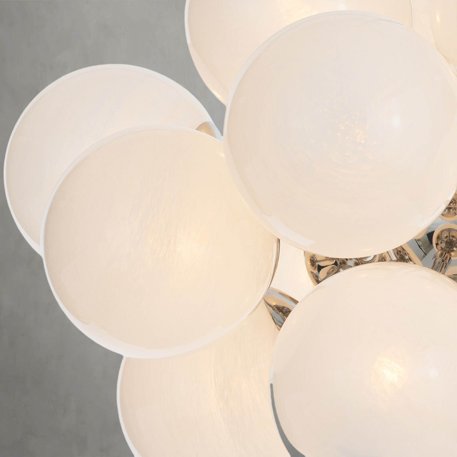 Driftelle Nickel Glass Chandelier