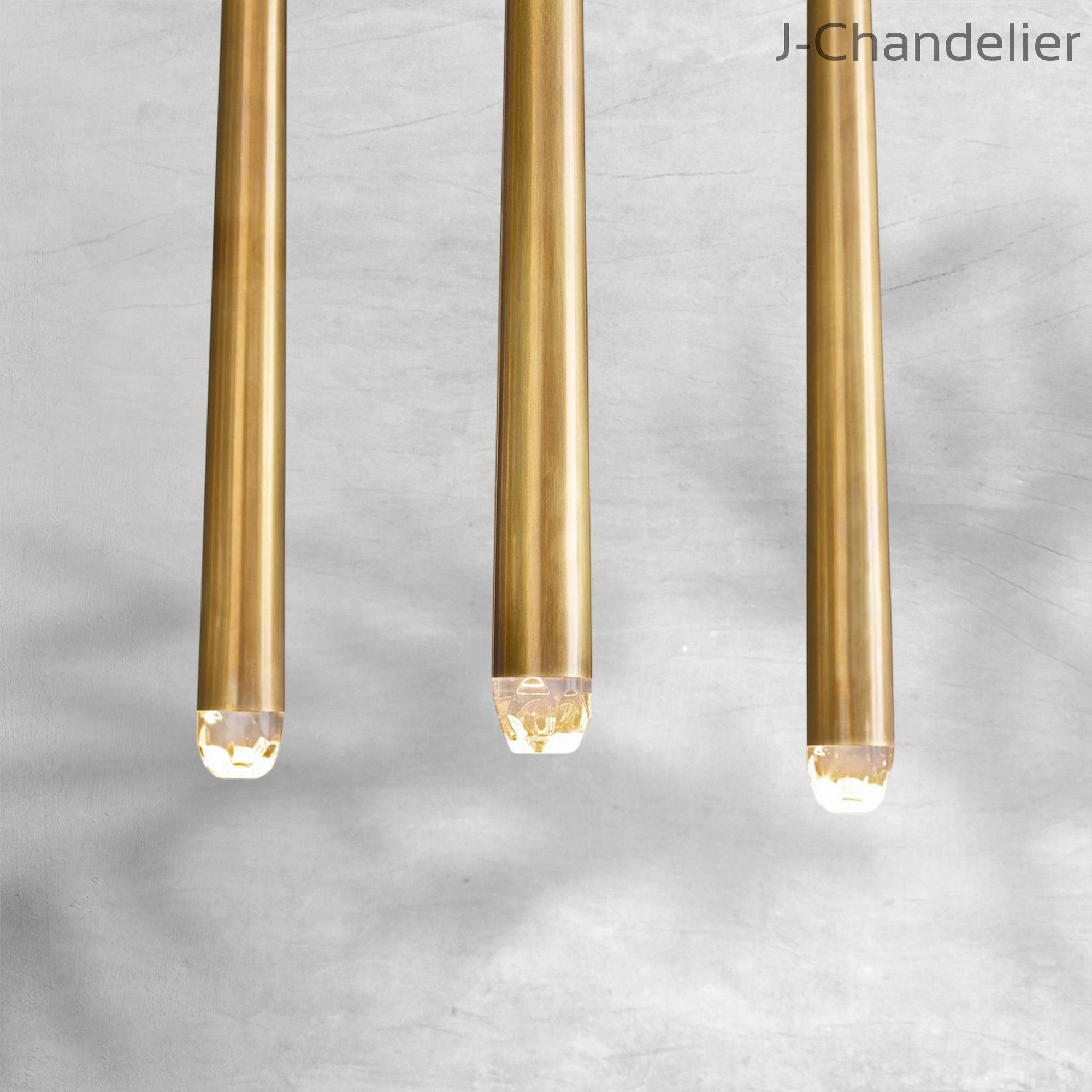 Aquitain Modern Linear Chandelier 60", 72"