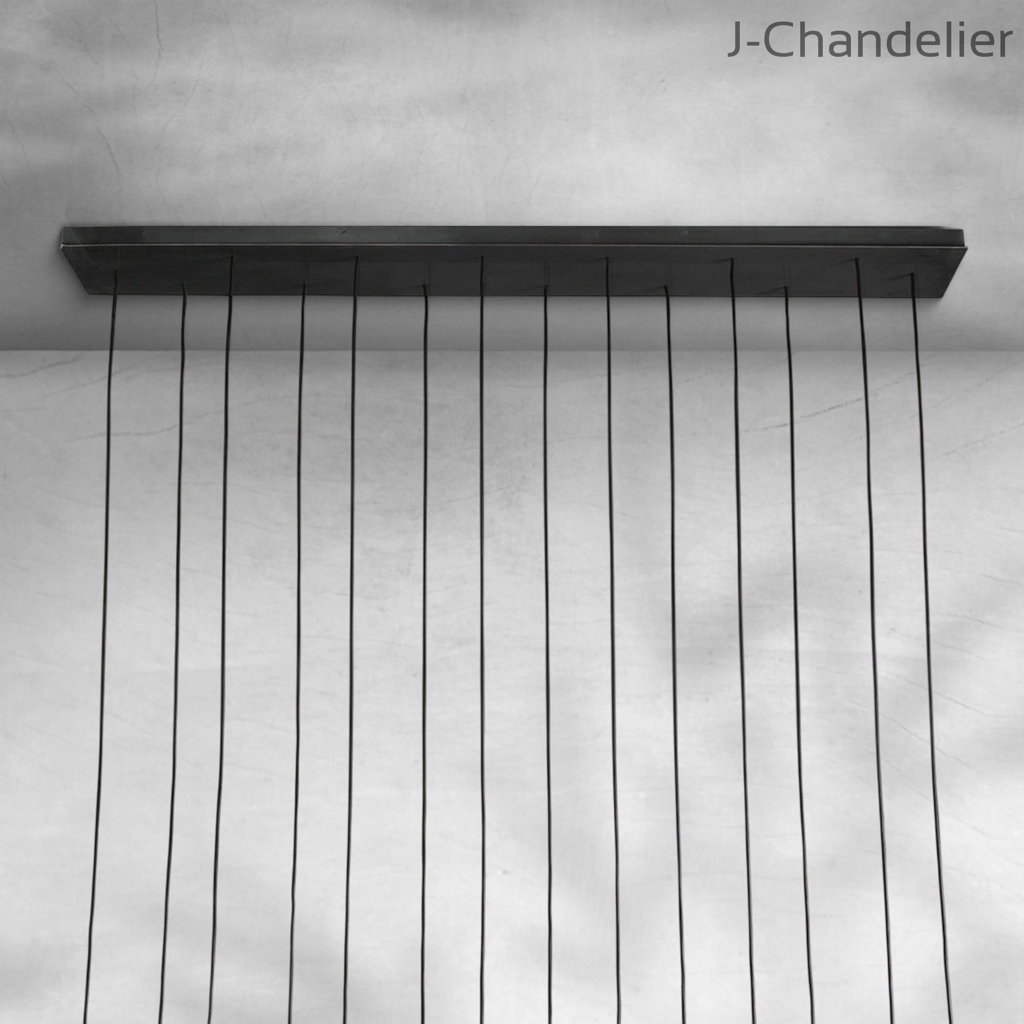 Aquitain Modern Linear Chandelier 60", 72"