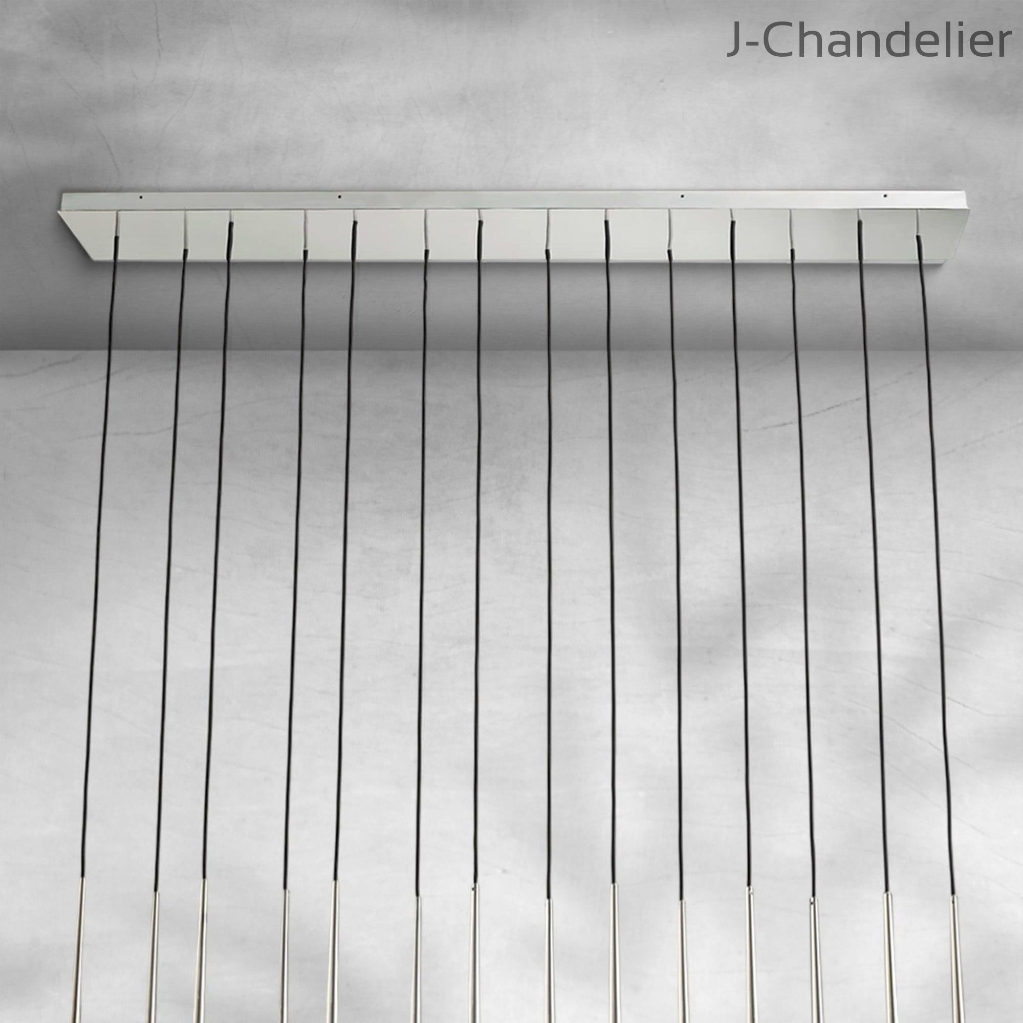 Aquitain Modern Linear Chandelier 60", 72"