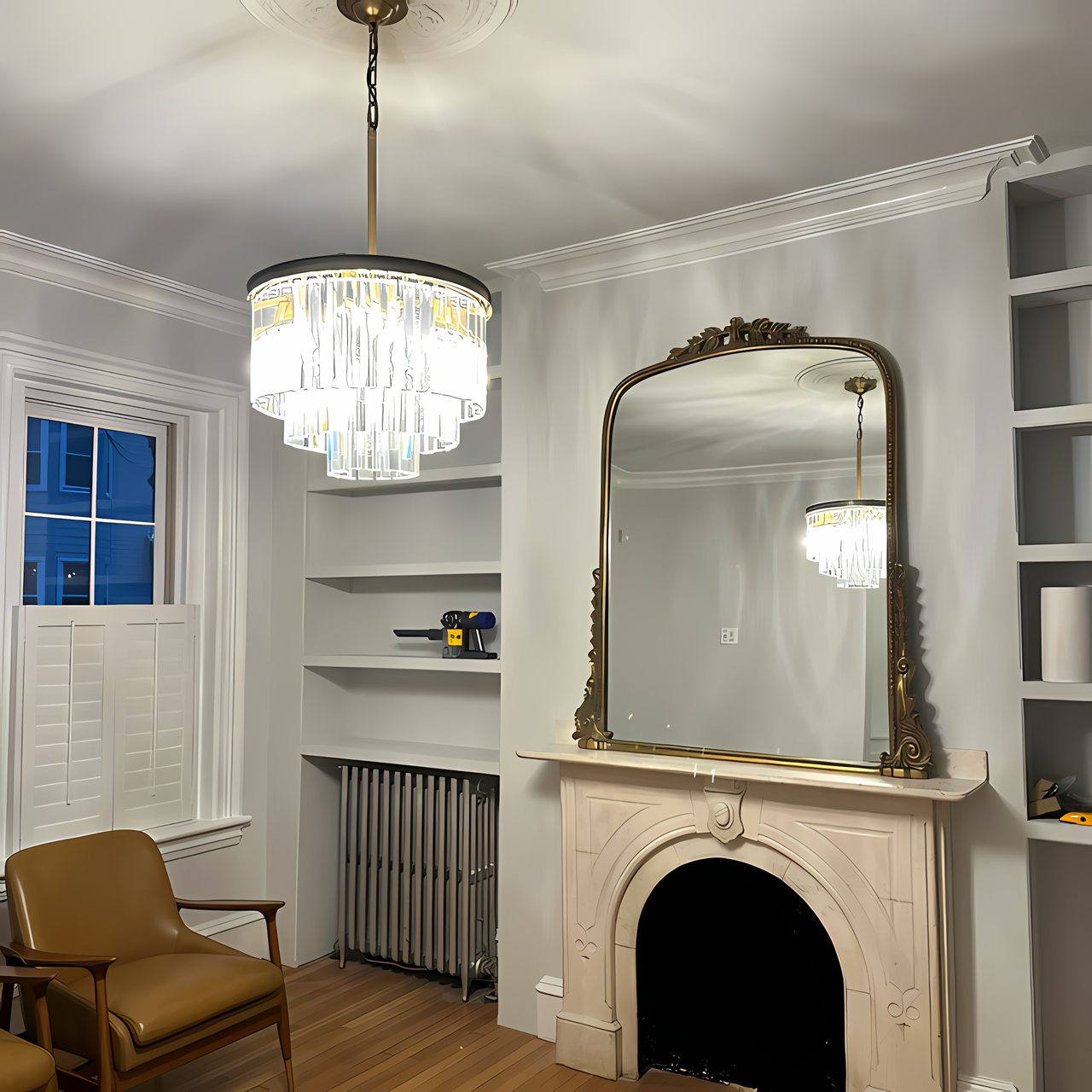 JC French Classicm Series K9 Crystal Round / Linear Chandelier