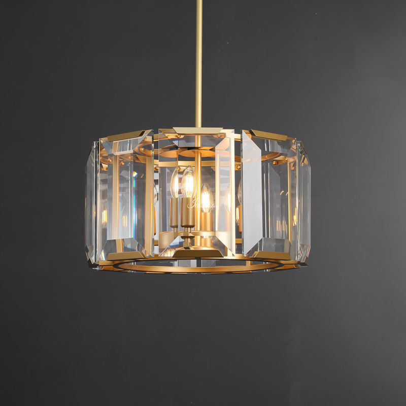 Harlew Crystal Round Chandelier 19"