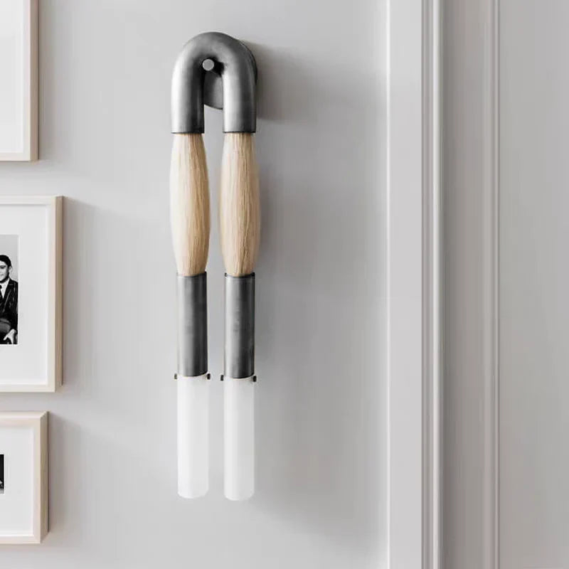 Double Head Antonia Horsehair Sconce