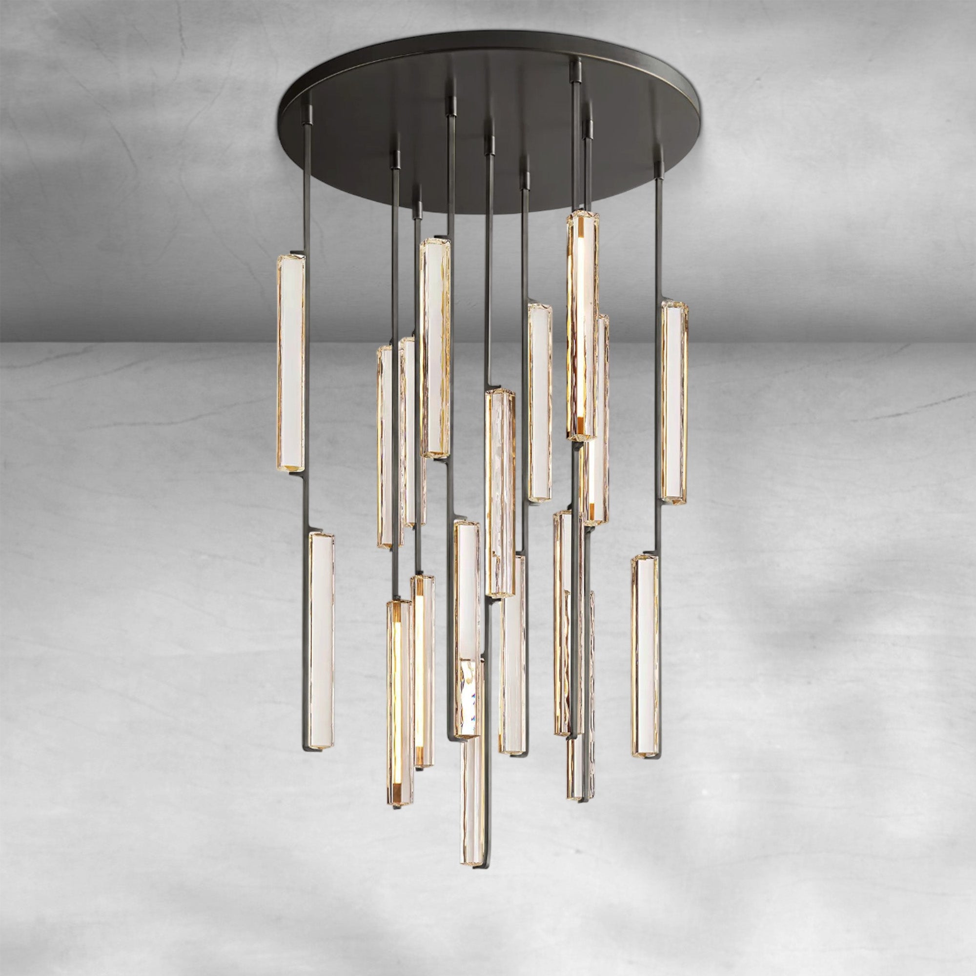 Auduban Crystal Round Chandelier