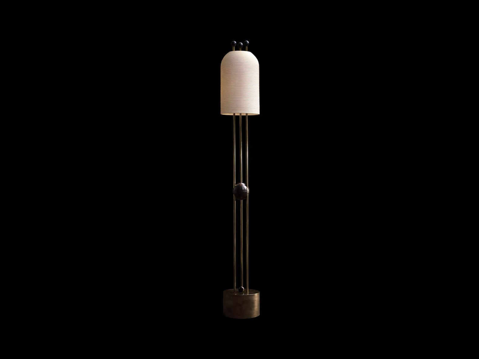 PATUS LANTERN FLOOR LAMP H66.75” x Ø9"
