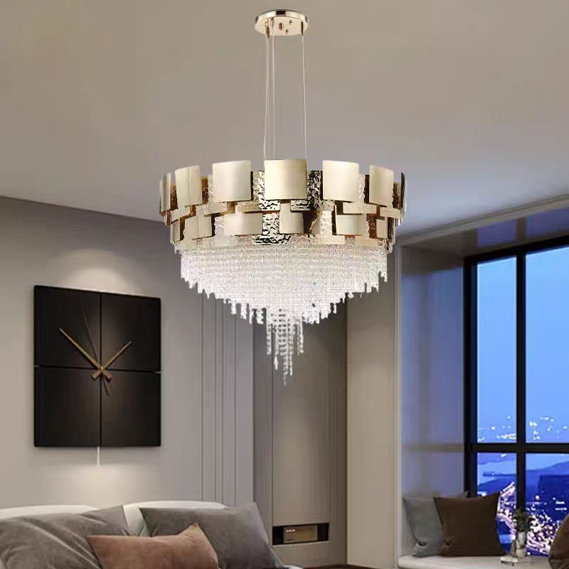 Amadeo Round Crystal Bead Chandelier