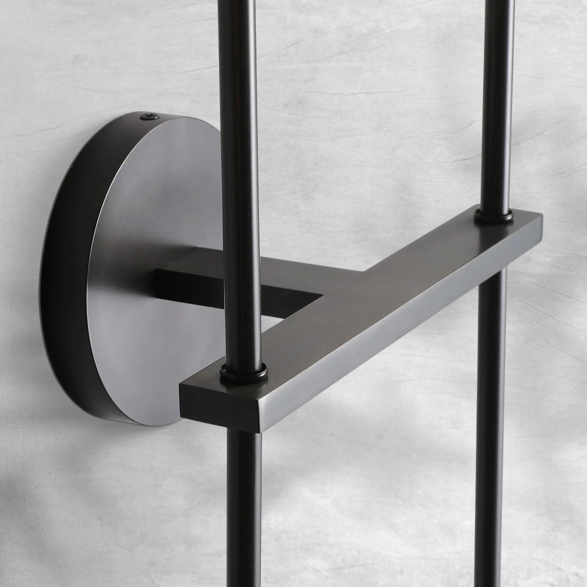 Bille De Crystal Smoke Glass Double Grand Wall Sconce