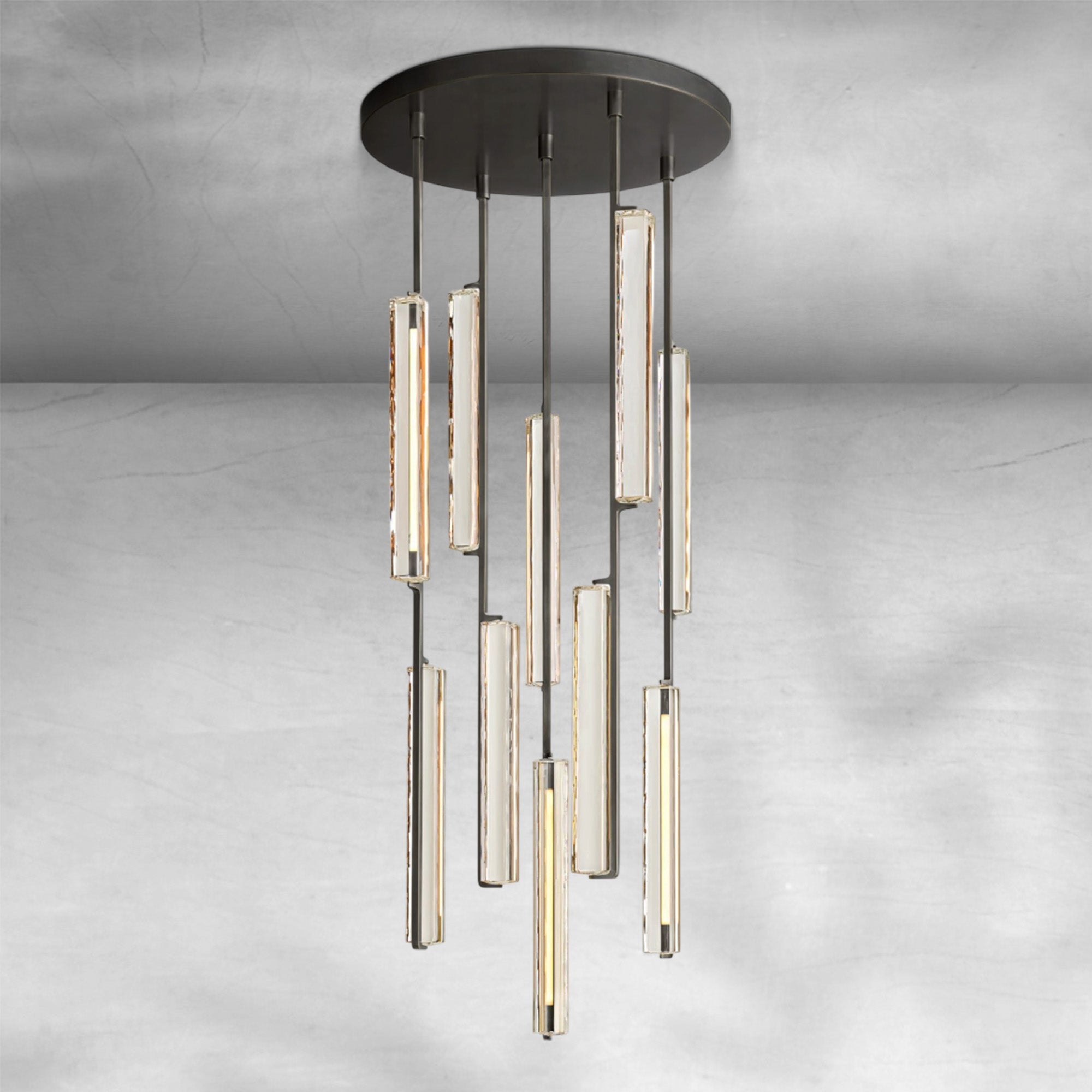Auduban Crystal Round Chandelier