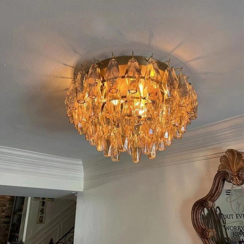 Chiaravalle Glass Flushmount 17"24"