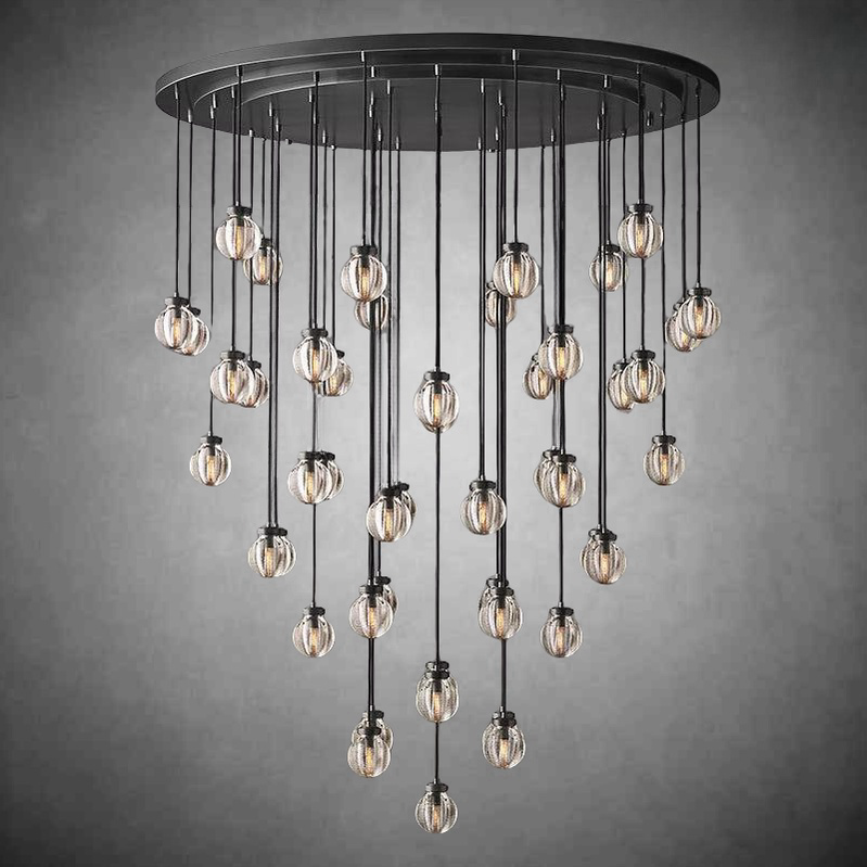 Perla Round Chandelier 60"